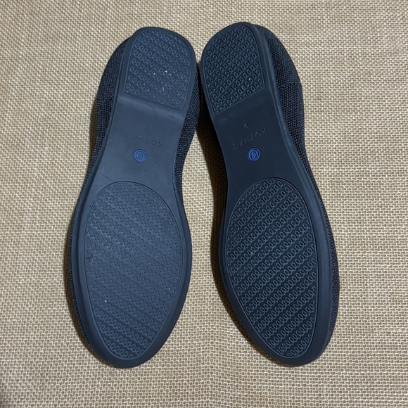 Rothy's Women The Flat Ballerina Knit Slip On Rounded Toe Black Sz 7 READ Washed - Picture 5 of 11